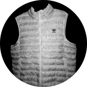 Adidas White Puffer Vest